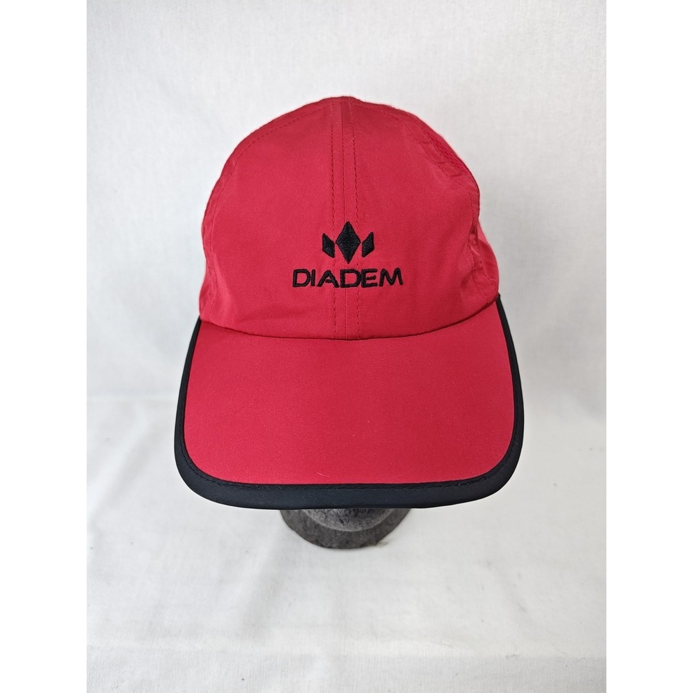 Diadem Red‎ Hat Athletic Tennis Pickleball Hat Cap Vented Lightweight Adjustable